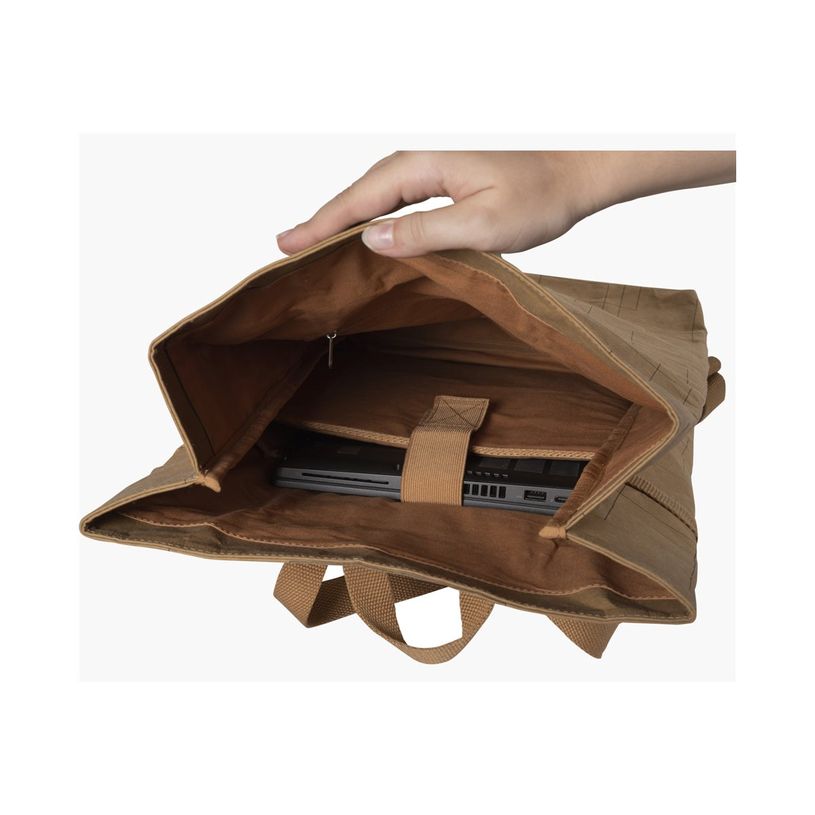 3130630176404-Exacompta Eterneco - Sac à dos pour ordinateur portable 15" - brun motifs géométriques-P_405118858_2-1