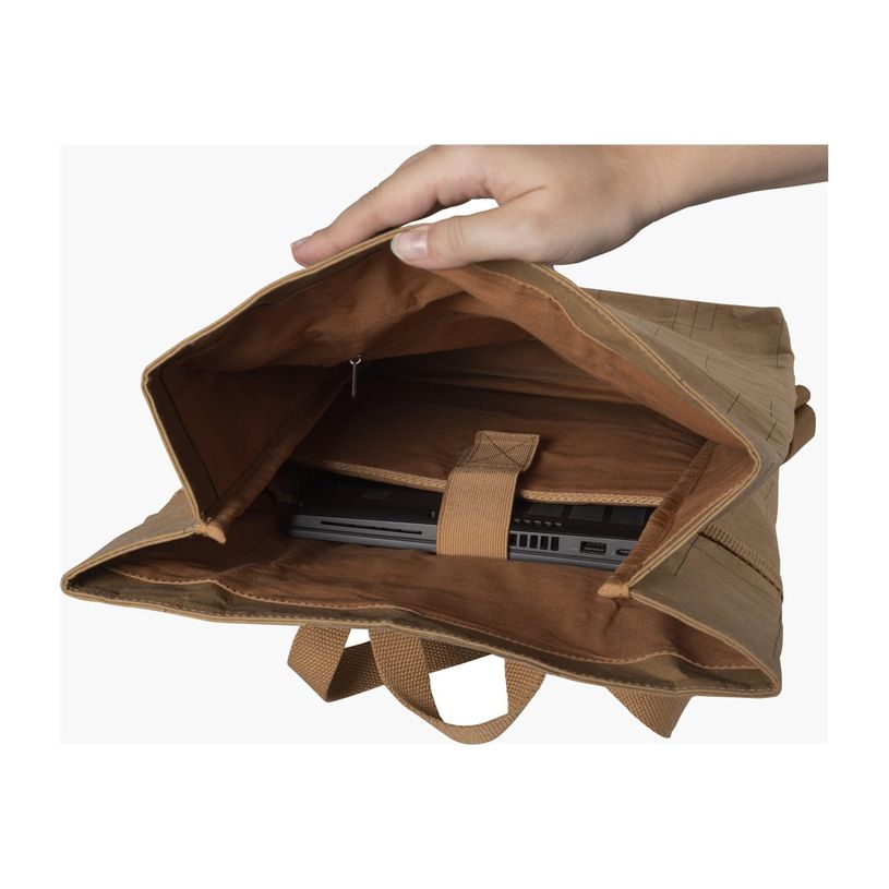 3130631176601-Exacompta Eterneco - Sacoche pour ordinateur portable 15" - brun motifs géométriques-P_405118859_1-1