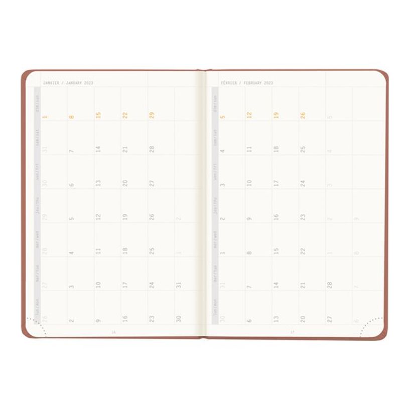 3037921941096-Agenda Rhodiatime - 1 semaine sur 2 pages à l'horizontale - 10 x 15 cm - bois de rose - R-P_405118875_1-3