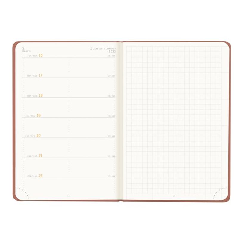 3037921941096-Agenda Rhodiatime - 1 semaine sur 2 pages à l'horizontale - 10 x 15 cm - bois de rose - R-P_405118875_2-1