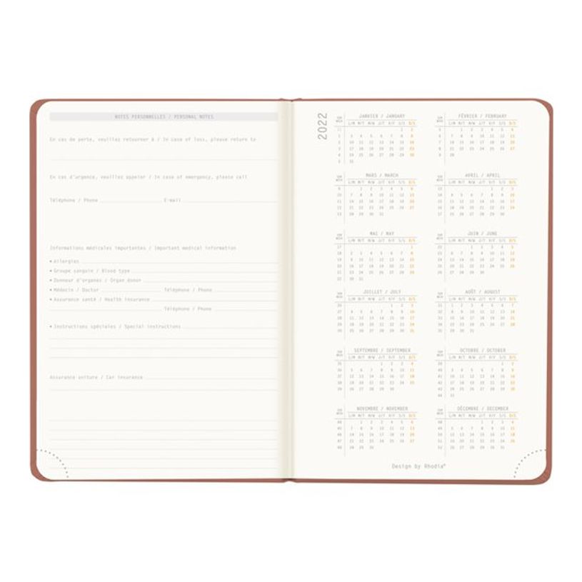 3037921941096-Agenda Rhodiatime - 1 semaine sur 2 pages à l'horizontale - 10 x 15 cm - bois de rose - R-P_405118875_4-4
