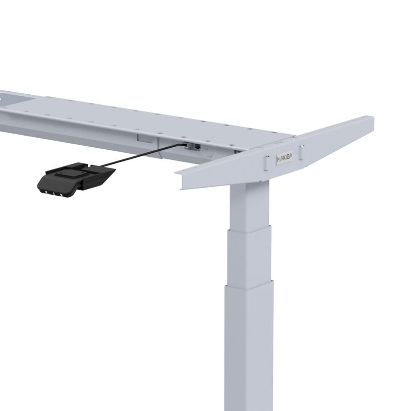 3760350281425-Bureau électrique UGO - L120x70cm - pieds gris - plateau chêne massif-P_405119041_5-4