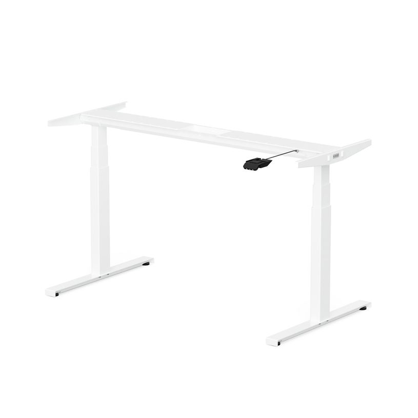 3760350281050-Bureau électrique UGO - L140x80cm - pieds blancs - plateau chêne massif-P_405119045_3-2