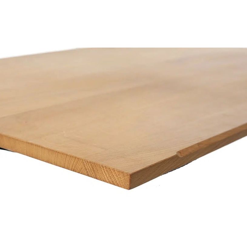 3760350281050-Bureau électrique UGO - L140x80cm - pieds blancs - plateau chêne massif-P_405119045_4-3