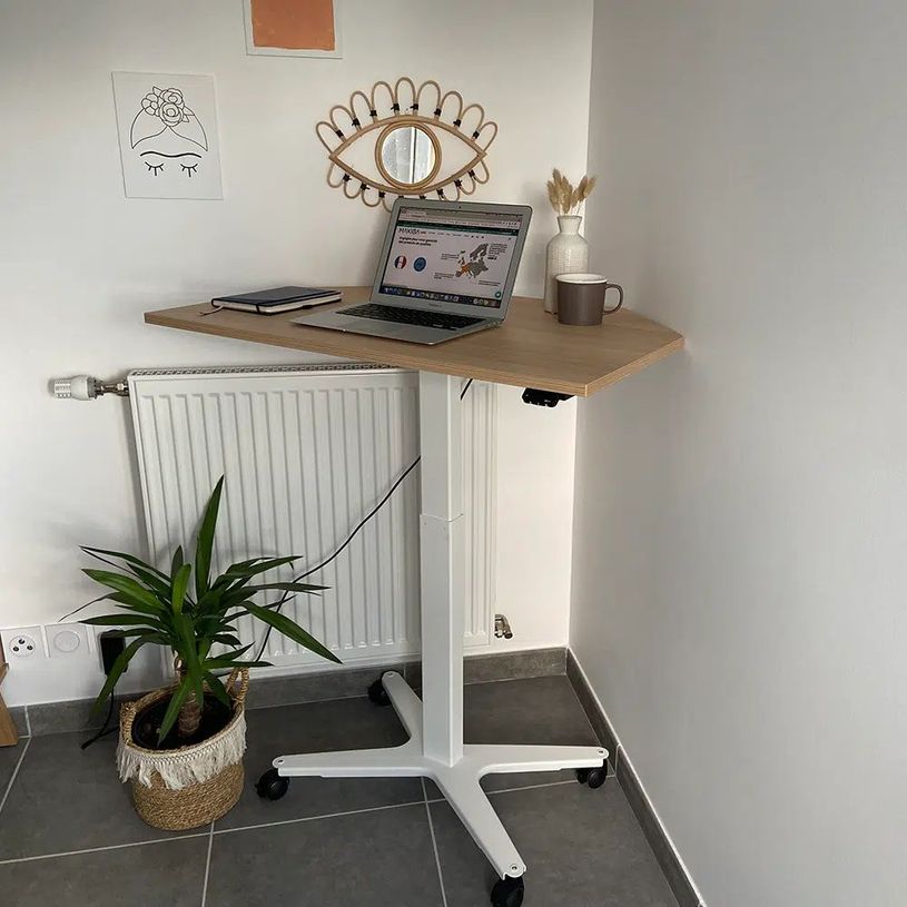 3760350282224-Bureau ELLIOT d'angle L100 - pieds blanc - plateau imitation chêne-P_405119087_2-1