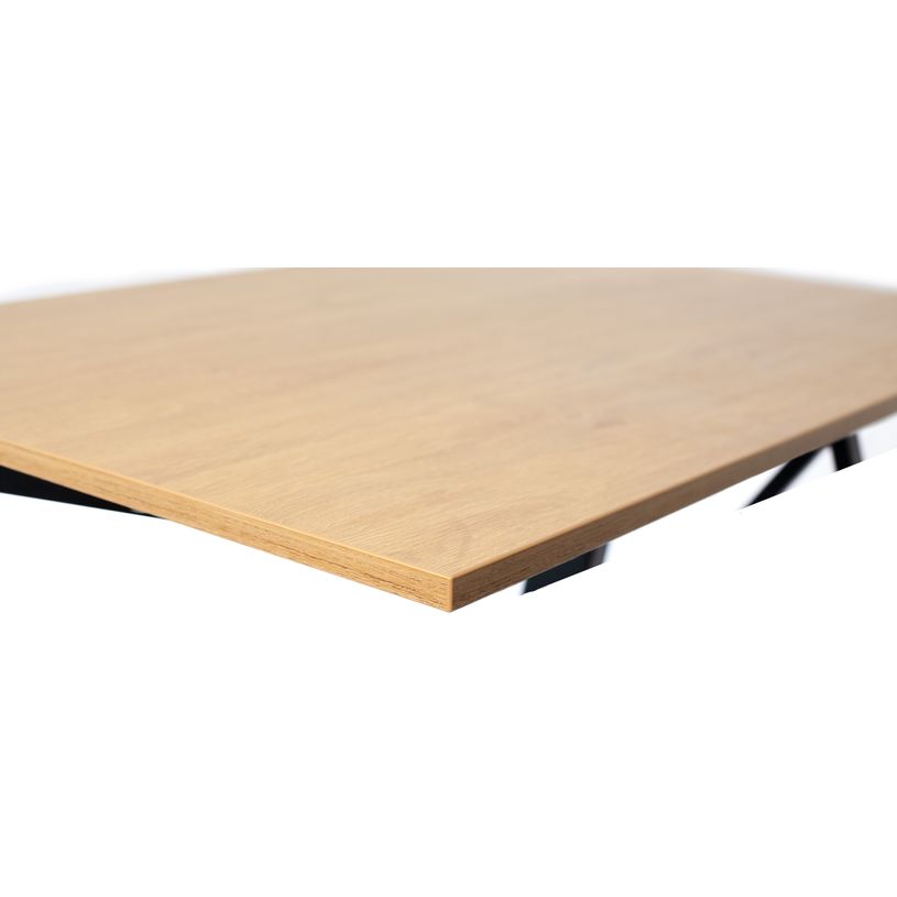 3760350282132-Bureau ELLIOT d'angle L100 - pieds noir - plateau imitation chêne-P_405119090_2-1