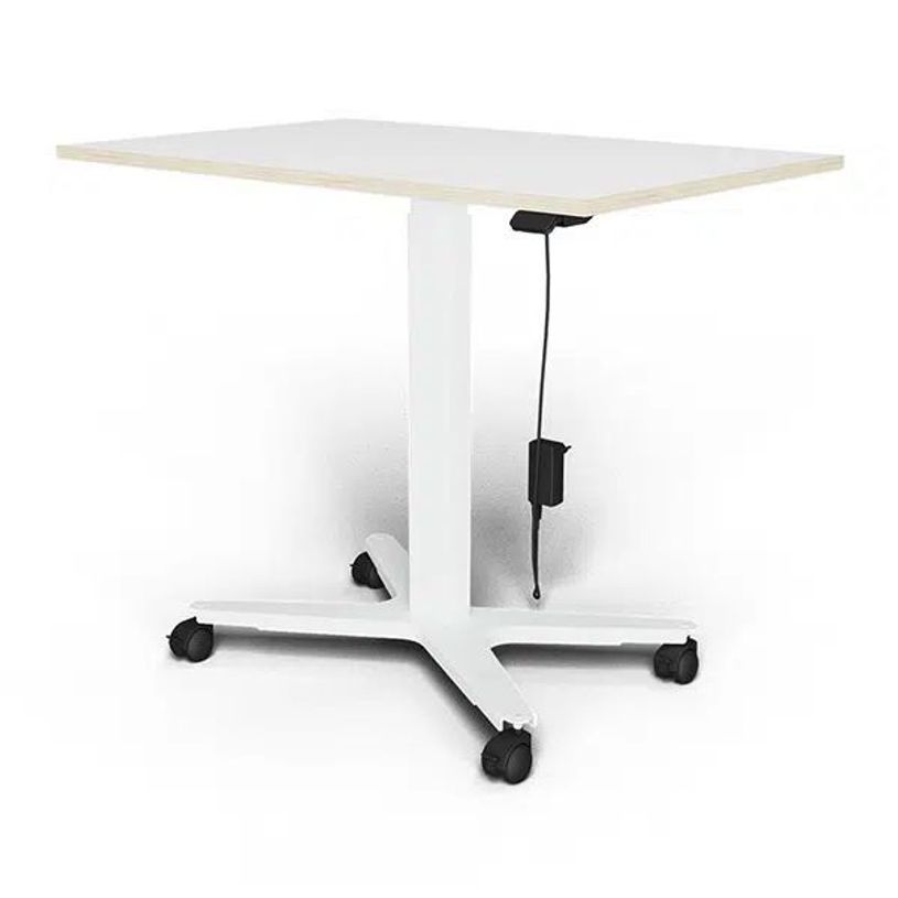 3760350282293-Bureau ELLIOT L100 - pieds blanc - plateau Blanc laqué-P_405119094_1-0