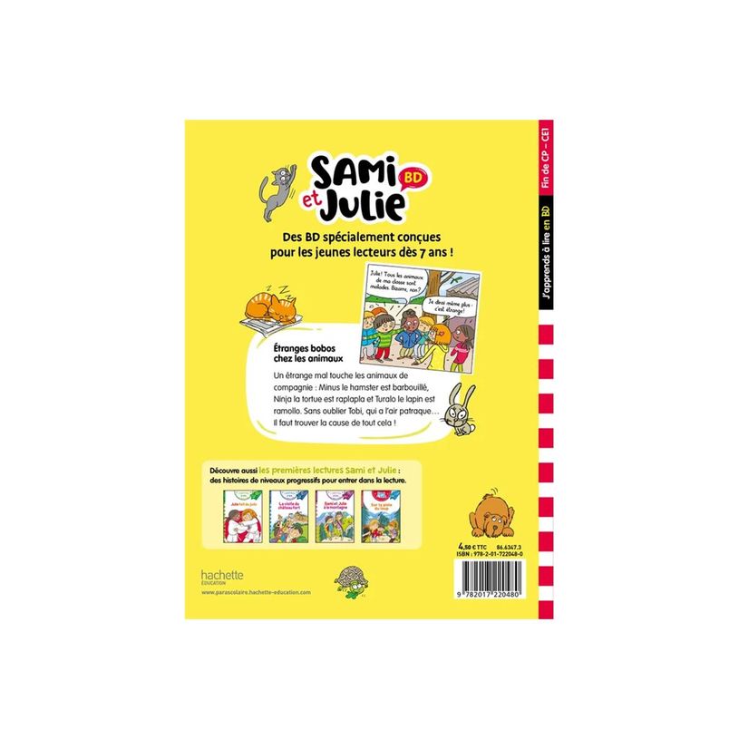 9782017220480-Étranges bobos chez les animaux - Sami et Julie - CP/CE1 - Bande dessinée-P_405119292_2-1