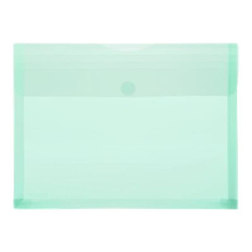 4250037421118-FolderSys - Pochette velcro - pour A4 - pour 250 feuilles - vert transparent-P_405119323_1-0