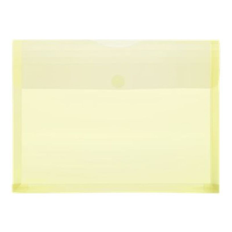 4250037421149-FolderSys - Pochette velcro - pour A4 - pour 250 feuilles - jaune transparent-P_405119324_1-0