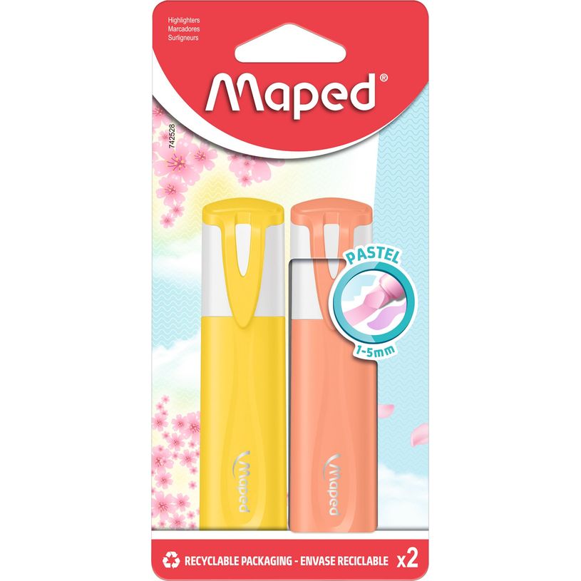 3154147425282-Maped Fluo Peps Pastel - Pack de 2 surligneurs - couleurs assorties-P_405119470_12-2