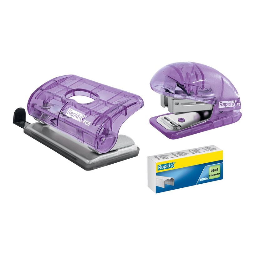 4051661038006-Rapid - Mini Agrafeuse Colour'Breeze - capacité 10 feuilles - agrafes 24/6 ou 26/6 - Lava-P_405119480_1-3