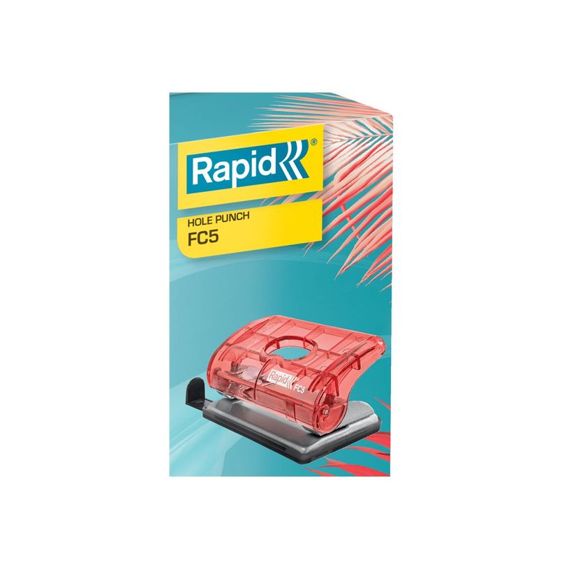 4051661038013-Rapid Colour'Breeze - Mini perforateur 2 trous - pour 10 feuilles - corail-P_405119483_1-1
