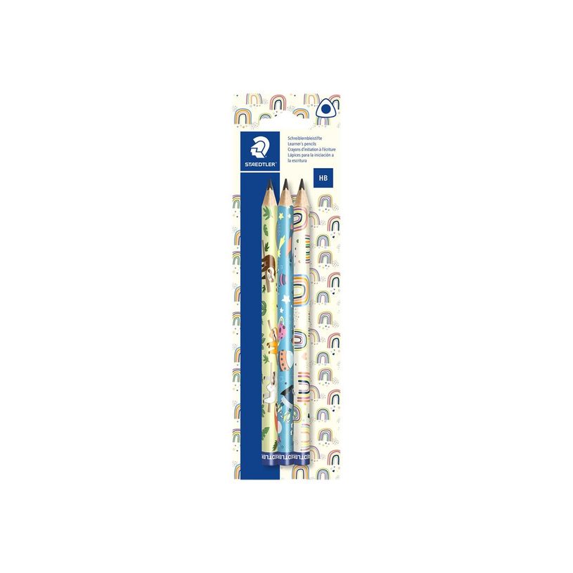 4007817079881-STAEDTLER Pattern - Pack de 3 crayons à papier triangulaires-P_405119492_1-0