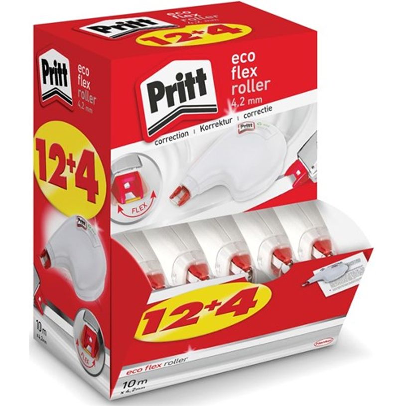 4057278003758-Pritt Eco Flex - 12+4 Rollers de correction rechargeables - 4,2 mm x 10 m-P_405119508_1-0