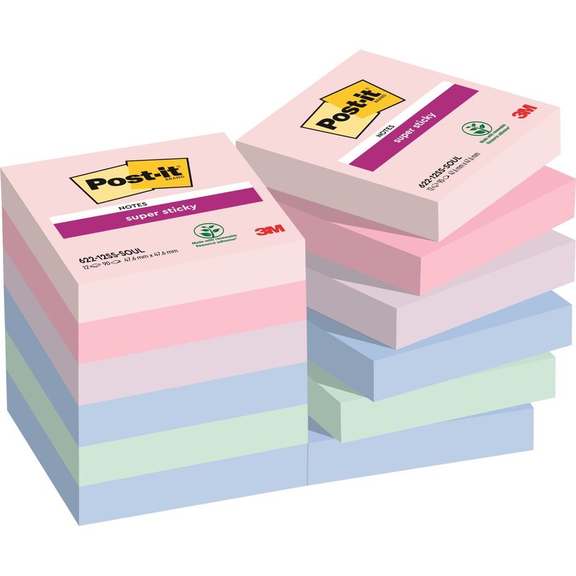 4054596924529-Post-it - 12 Blocs notes Super Sticky Soulful  - couleurs assorties - 47,6 x 47,6 mm-P_405119521_1-0