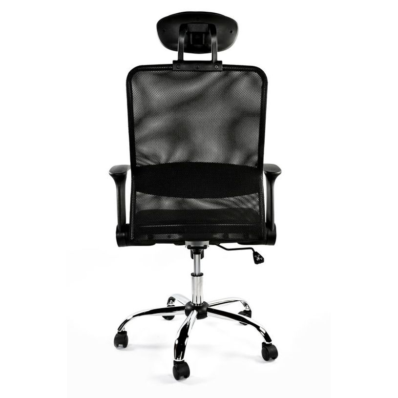 -Fauteuil de bureau GELATI - accoudoirs rabattables - appui-tête réglable - noir -P_405119529_3-2