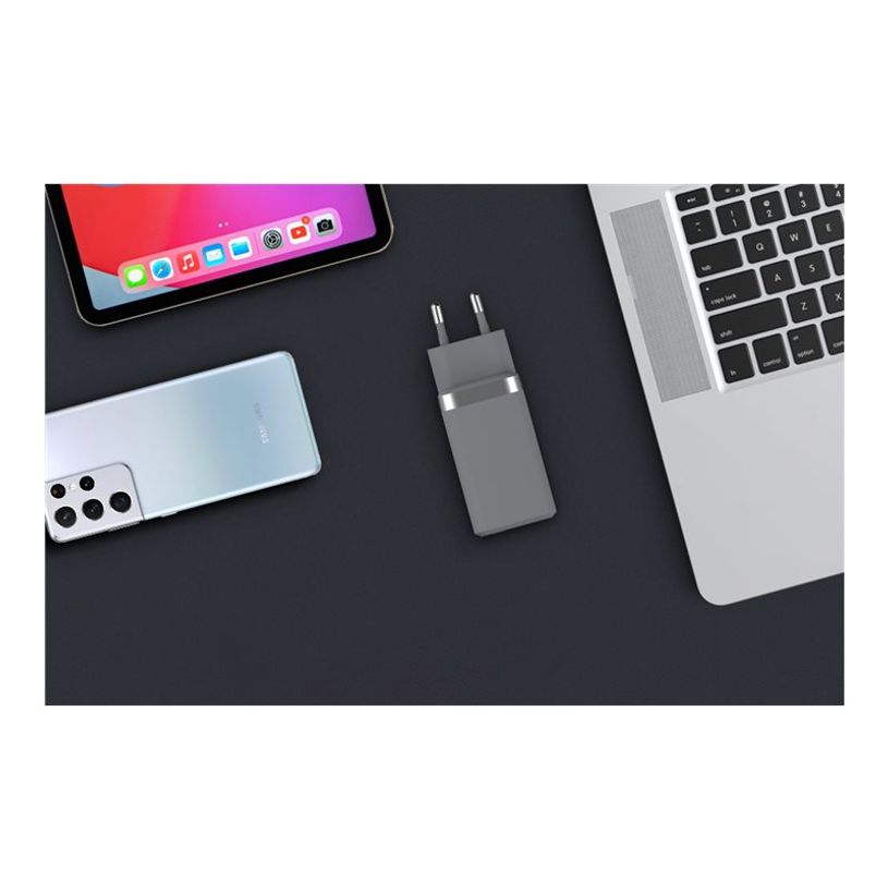 3571211467120-Force Power - chargeur secteur pour smartphone - USB-C - gris - 65 Watt-P_405119550_3-3