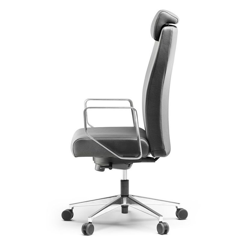 3660916042456-Fauteuil de bureau BOP - accoudoirs fixes - appui-tête - cuir noir-P_405119676_3-2
