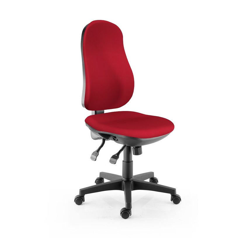 3660916033997-Fauteuil de bureau LIBRA - accoudoirs en option - Rouge-P_405119678_2-1