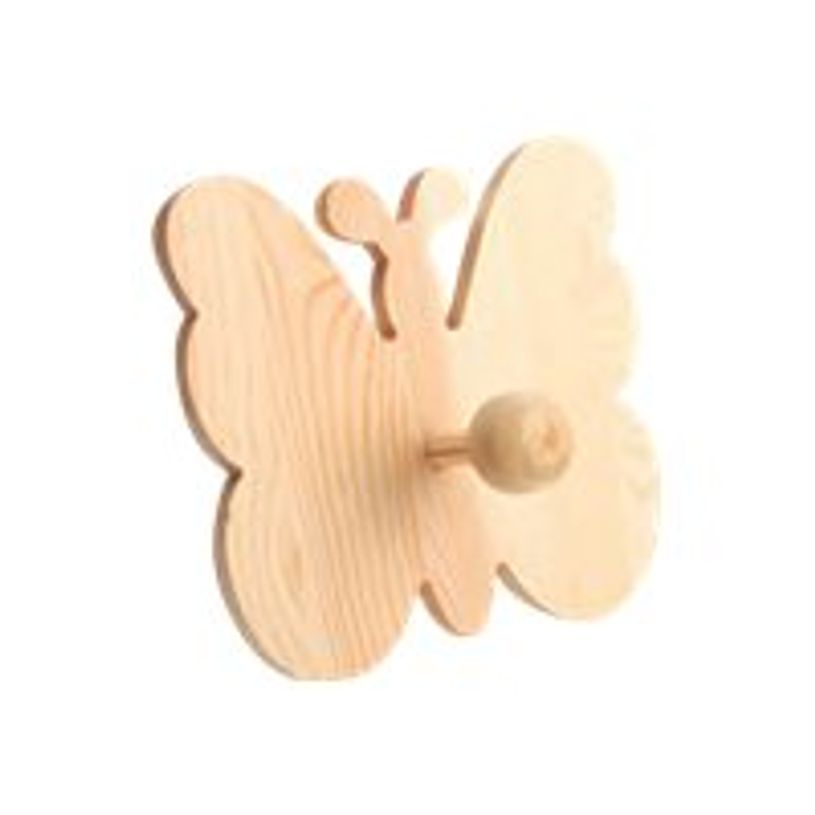 3532431009798-Graine Creative - patère en bois motif papillon - 14 x 13 x 5 cm-P_405119717_1-0