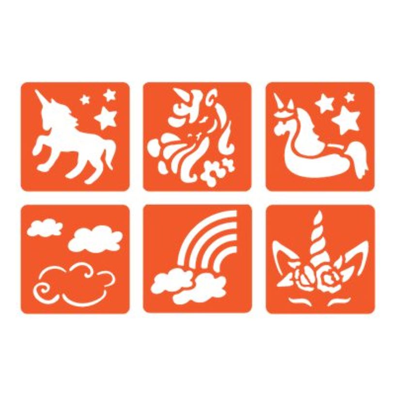 3471052259734-Graine Creative - Lot de 6 pochoirs - licorne-P_405119776_1-0