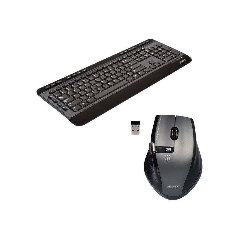 3567049009014-PORT Connect - ensemble clavier et souris sans fil silencieux- AZERTY -P_405119991_13-0