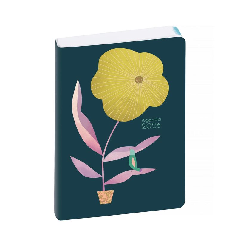 Agenda De Poche 2026 Fabriqué En France - 64 Pages, Couverture Gomme Expansée, Format Compact Pratique
