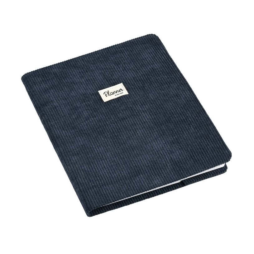 3371010487370-Agenda Colette President avec répertoire - 1 semaine sur 2 pages - 21 x 27 cm - bleu marine - Quo Vadi--1