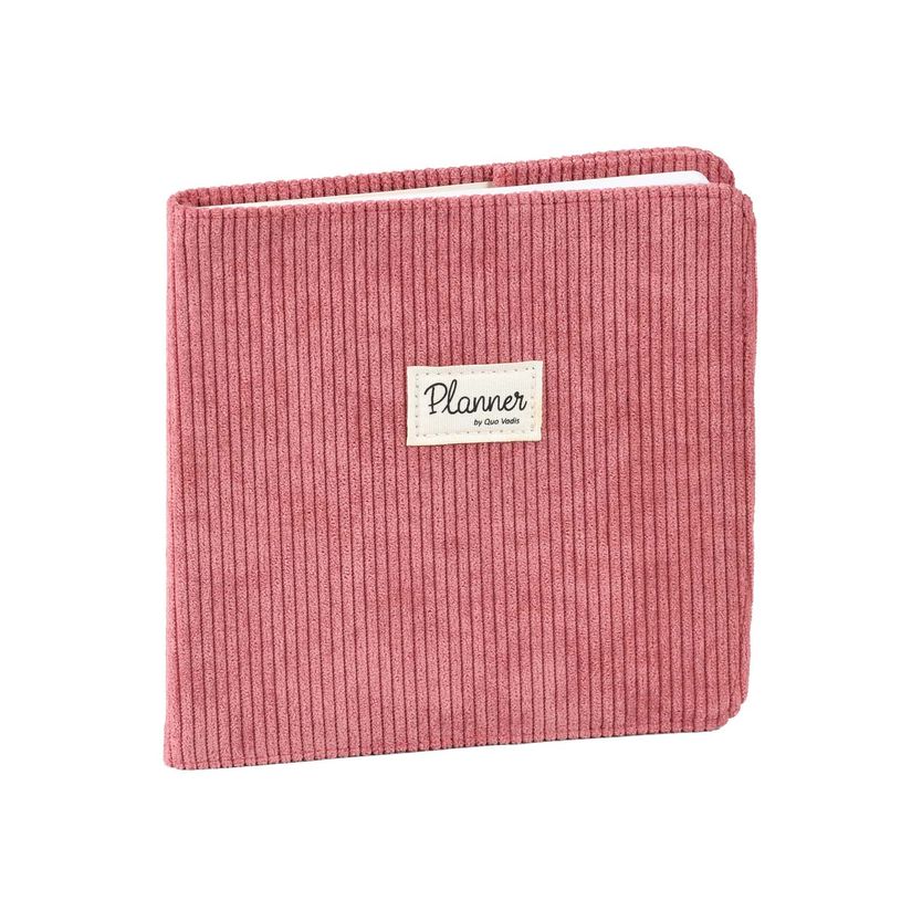 3371010477890-Agenda Colette avec répertoire - 1 semaine sur 2 pages - 16 x 16 cm - rose camélia - Quo Vadis--0