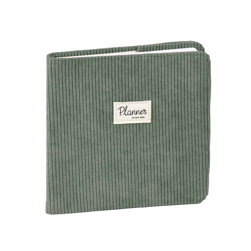 3371010477920-Agenda Colette avec répertoire - 1 semaine sur 2 pages - 16 x 16 cm - vert sapin - Quo Vadis--0