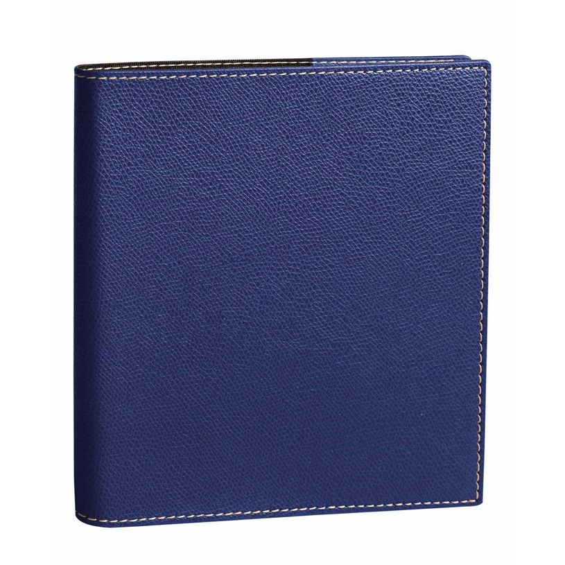 3371010474523-Quo Vadis - Agenda avec répertoire - Exécutif - Semainier Planning - Français - Club - Bleu - 14 mois de décembre à janvier - 16x16 cm - Papier Clairefontaine blanc - Fabri--0