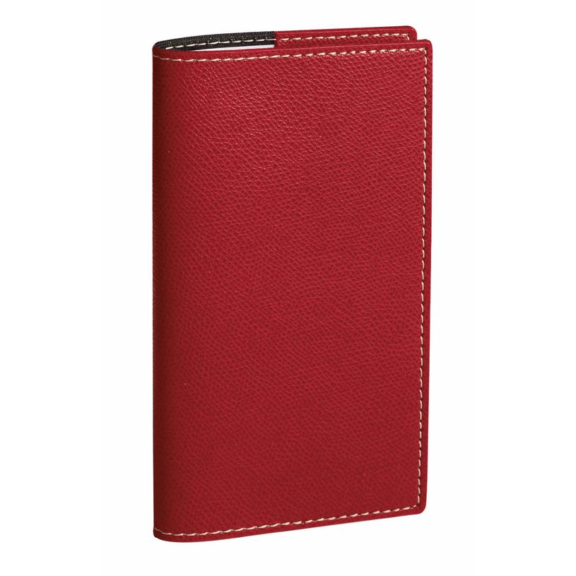 3371010173556-Agenda de poche Club Italnote B avec répertoire - 1 semaine sur 2 pages - 8,8 x 17 cm - rouge - Quo Va--0