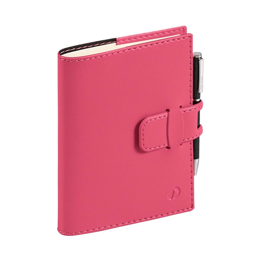 3371010407569-Agenda de poche Soho Randonnée Prestige avec porte mine - 1 semaine sur 2 pages - 9 x 12,5 cm - rose ---1