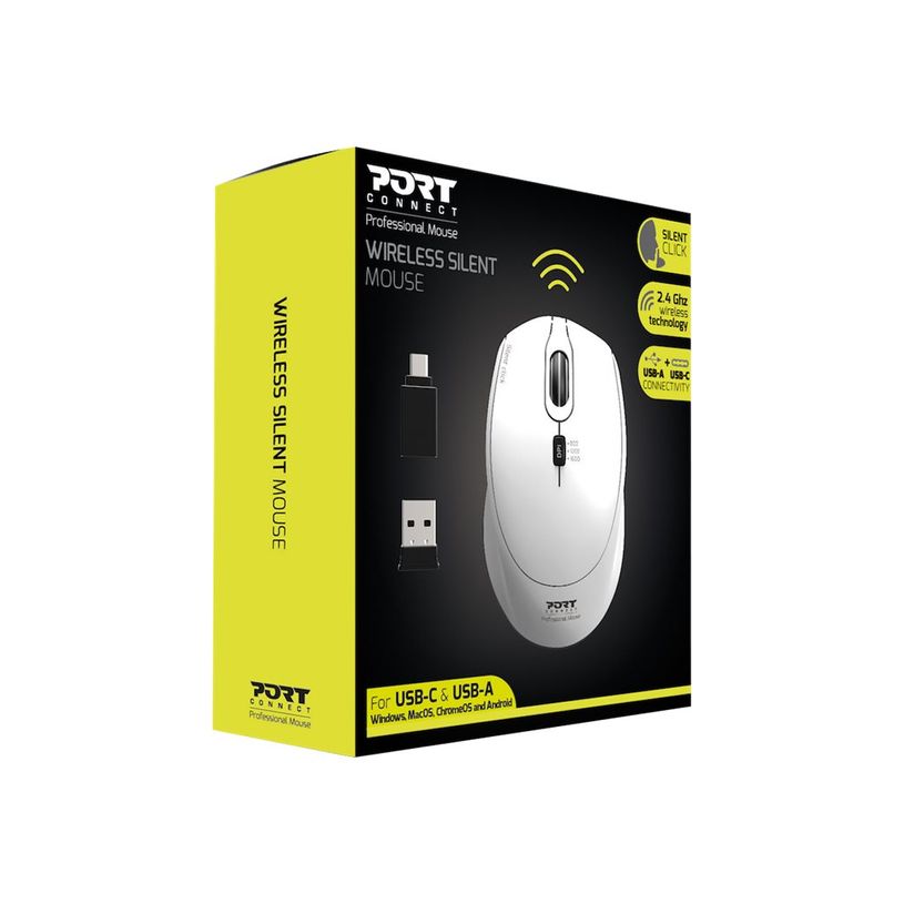 3567049007140-PORT DESIGNS - Souris sans fil - silencieuse - blanc-P_405120000_2-4
