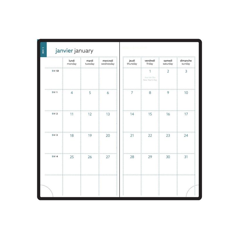 3660942078030-Agenda de poche Mini Labo - 1 semaine sur 2 pages - 9 x 17 cm - oiseaux - Exacompta-P_405120013_4-4