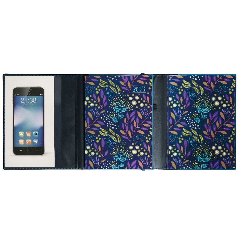 3660942078306-Agenda Mini Labo All in One - 1 semaine sur 2 pages - 15 x 21 cm - bleu - Exacompta-P_405120018_3-2