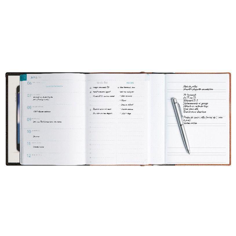 3660942078306-Agenda Mini Labo All in One - 1 semaine sur 2 pages - 15 x 21 cm - bleu - Exacompta-P_405120018_4-3