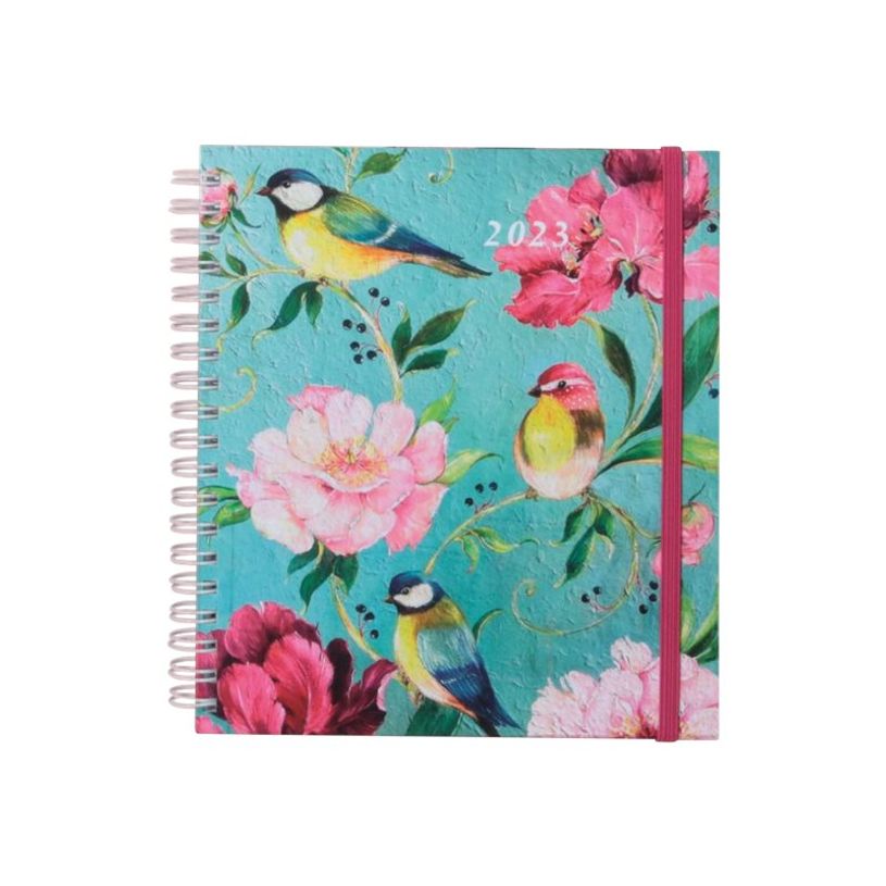 3660942078085-Agenda Sophie Adde - 1 semaine sur 2 pages - 15 x 17 cm - oiseaux - Exacompta-P_405120042_1-0