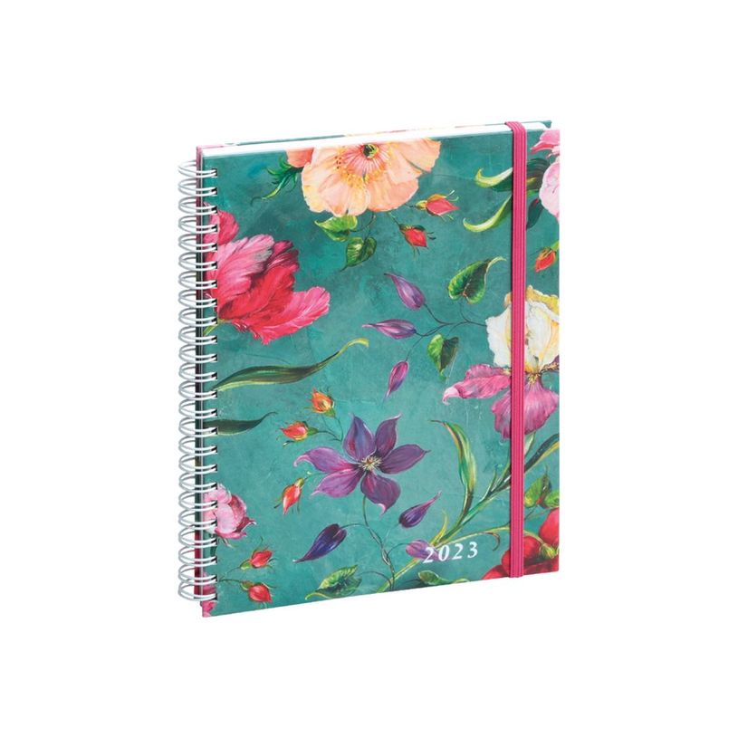 3660942078115-Agenda Sophie Adde - 1 semaine sur 2 pages - 15 x 21 cm - fleurs - Exacompta-P_405120046_1-0