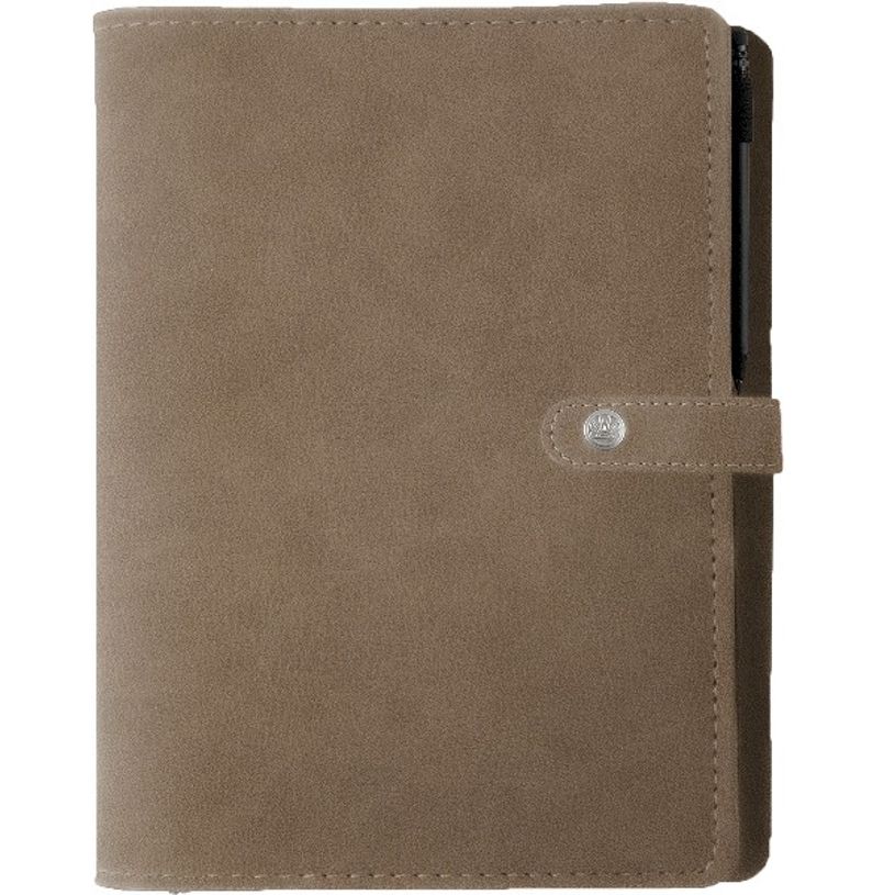 3664447129013-Agenda spiralé Kent - 1 semaine sur 2 pages - 22 x 28 cm - taupe - Oberthur-P_405120070_1-0