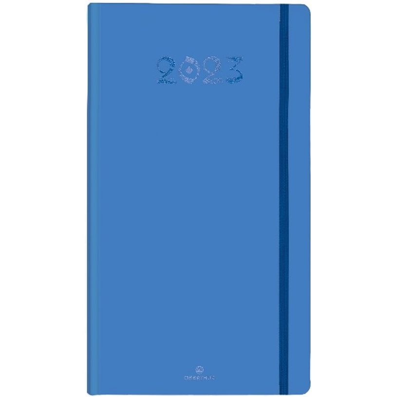 3664447131801-Agenda de poche Cachemire - 1 semaine sur 2 pages - 9,5 x 17,5 cm - bleu - Oberthur-P_405120136_1-0