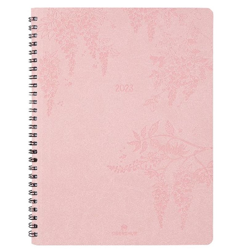 3664447130149-Agenda Primrose - 1 semaine sur 2 pages - 22 x 28 cm - rose - Oberthur-P_405120174_1-0