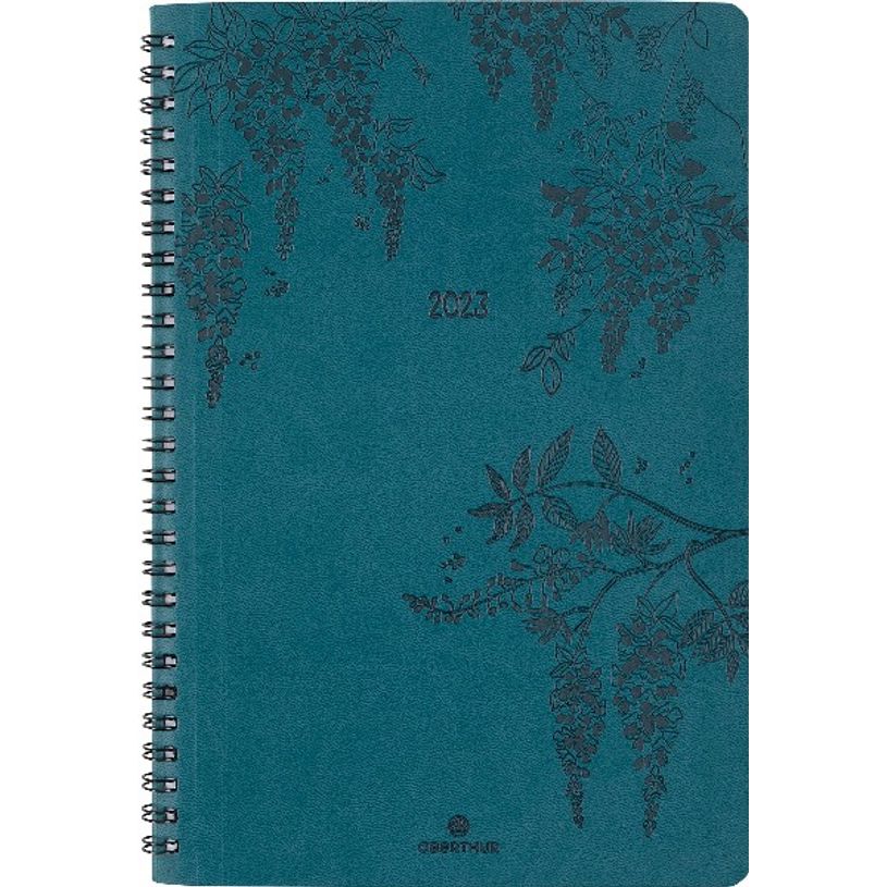 3664447130224-Agenda Primrose - 1 semaine sur 2 pages - 17 x 24,5 cm - bleu vert - Oberthur-P_405120182_1-0