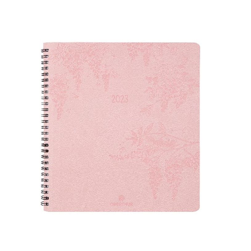 3664447134413-Agenda Primrose - 1 semaine sur 2 pages - 16,5 x 16,5 cm - rose - Oberthur-P_405120184_1-0