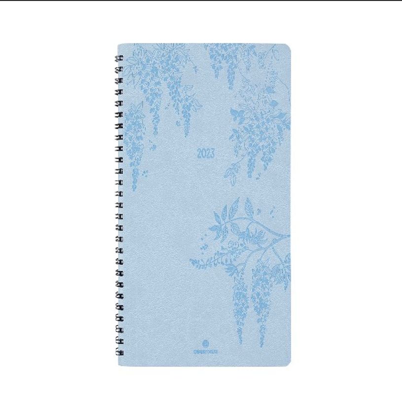 3664447130262-Agenda de poche Primrose - 1 semaine sur 2 pages - 9,5 x 17,5 cm - bleu ciel - Oberthur-P_405120191_1-0