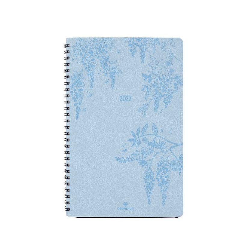 3664447130316-Agenda Primrose - 1 semaine sur 2 pages - 10 x 15 cm - bleu ciel - Oberthur-P_405120196_1-0
