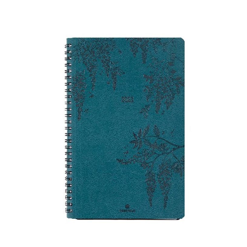 3664447130323-Agenda Primrose - 1 semaine sur 2 pages - 10 x 15 cm - bleu vert - Oberthur-P_405120197_1-0