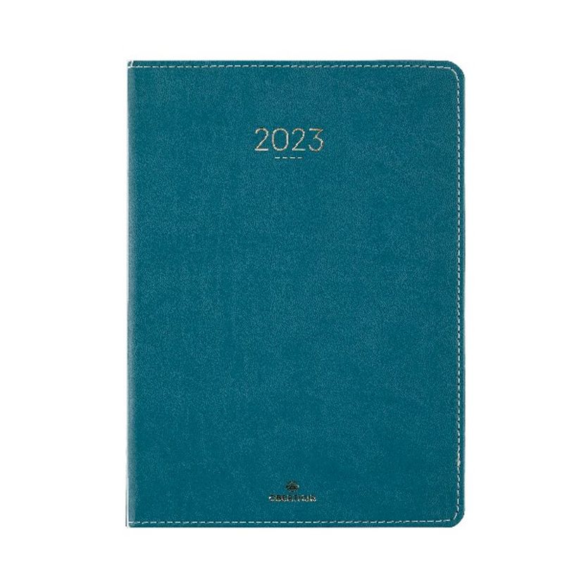 3664447132013-Agenda Eton - 1 semaine sur 2 pages - 22 x 28 cm - vert - Oberthur-P_405120199_1-0