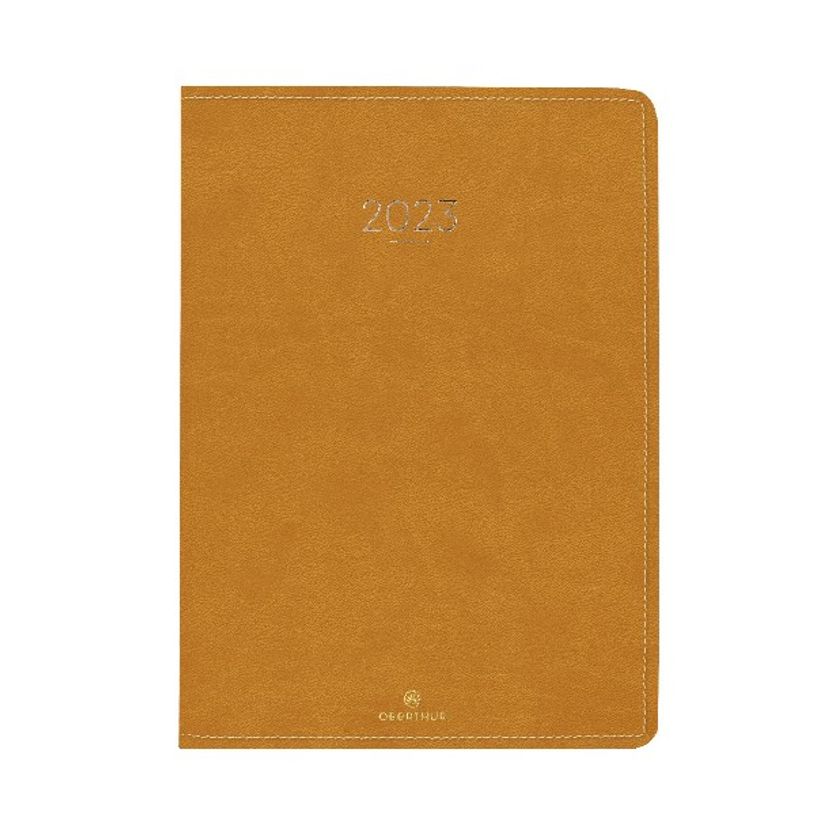 3664447132037-Agenda Eton - 1 semaine sur 2 pages - 22 x 28 cm - ocre - Oberthur-P_405120201_1-0